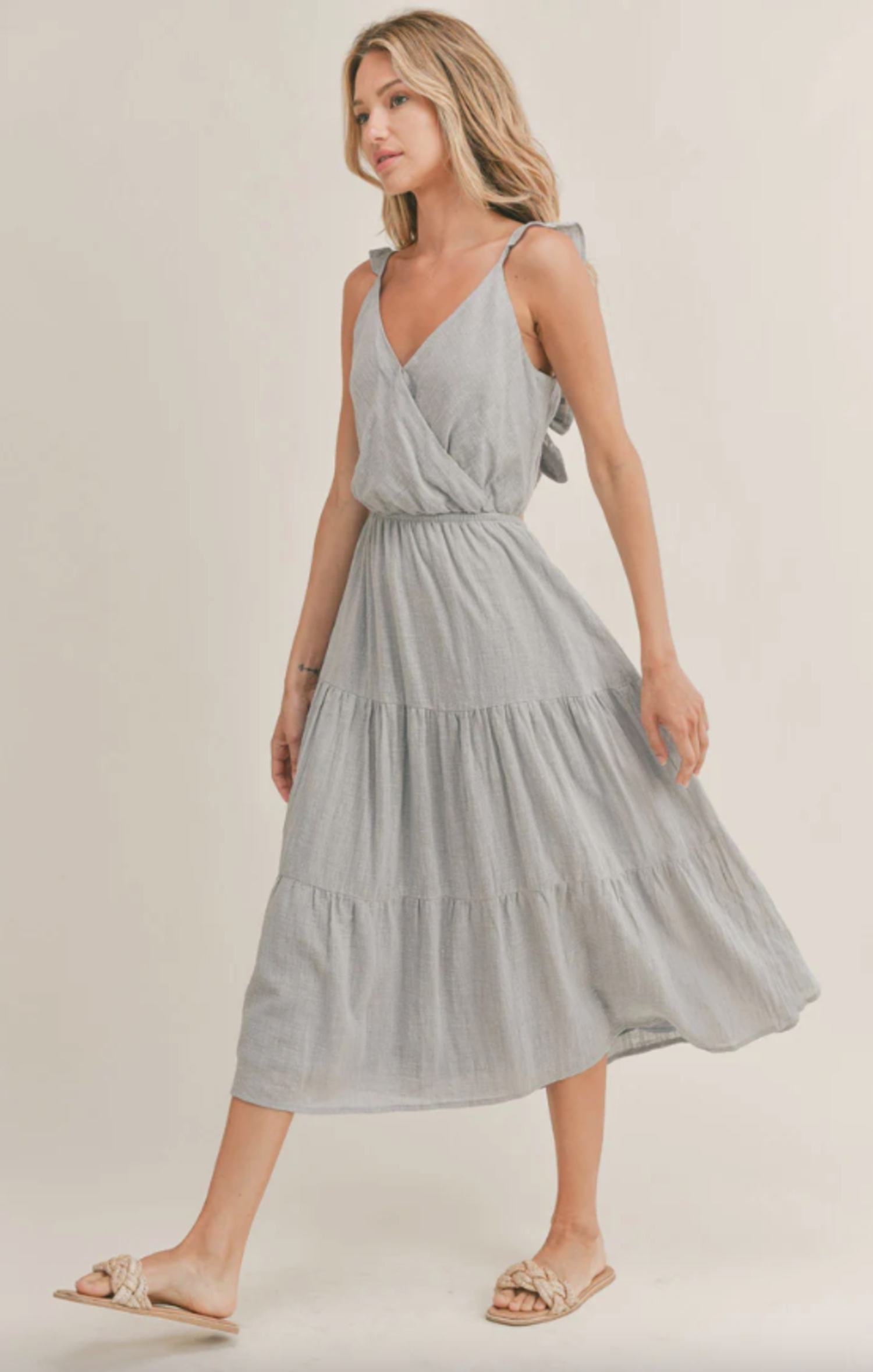 Aerie midi wrap shop dress
