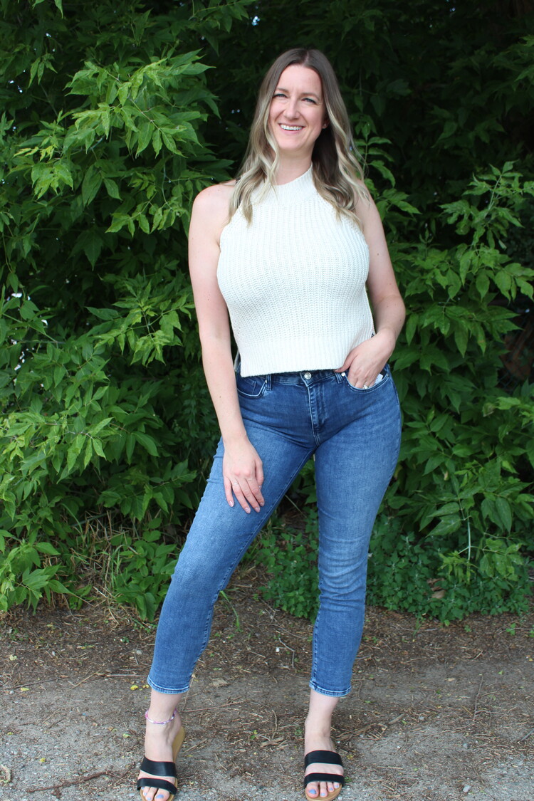 Mavi Kathleen Mid Feather Blue