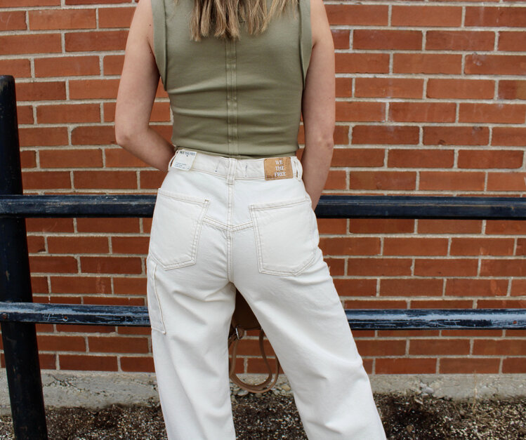 Free People Tinsley Baggy  ECRU