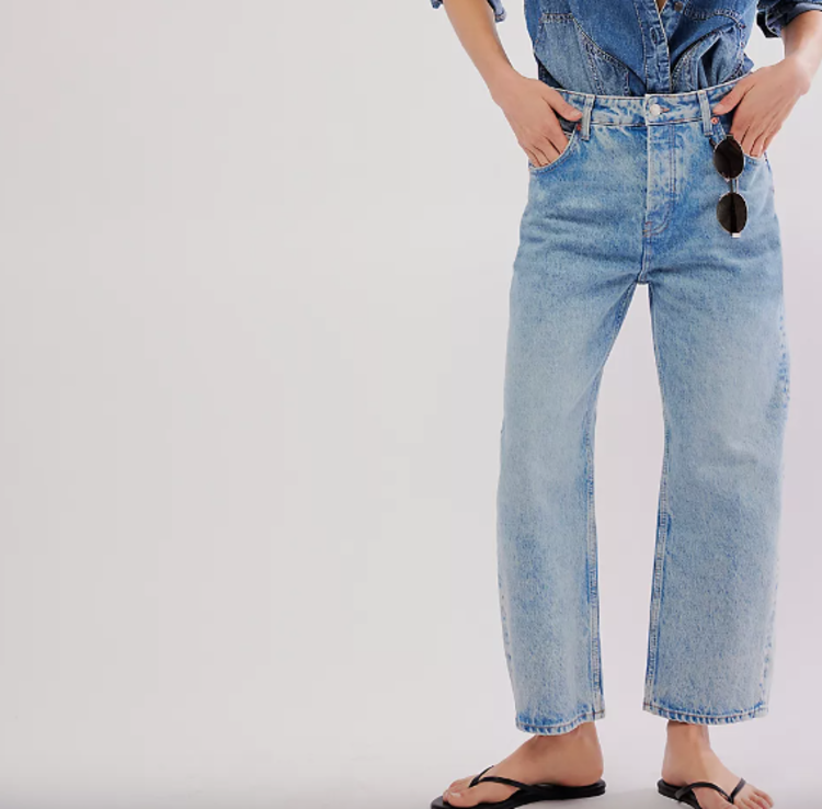 Free People Deep Trance BF Jean