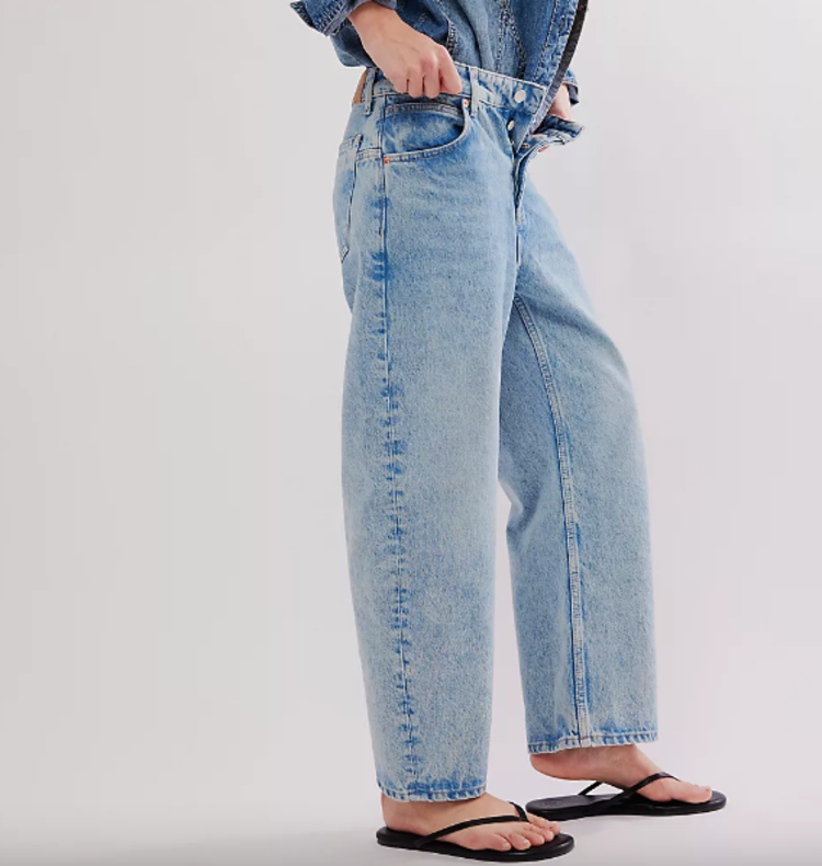 Free People Deep Trance BF Jean