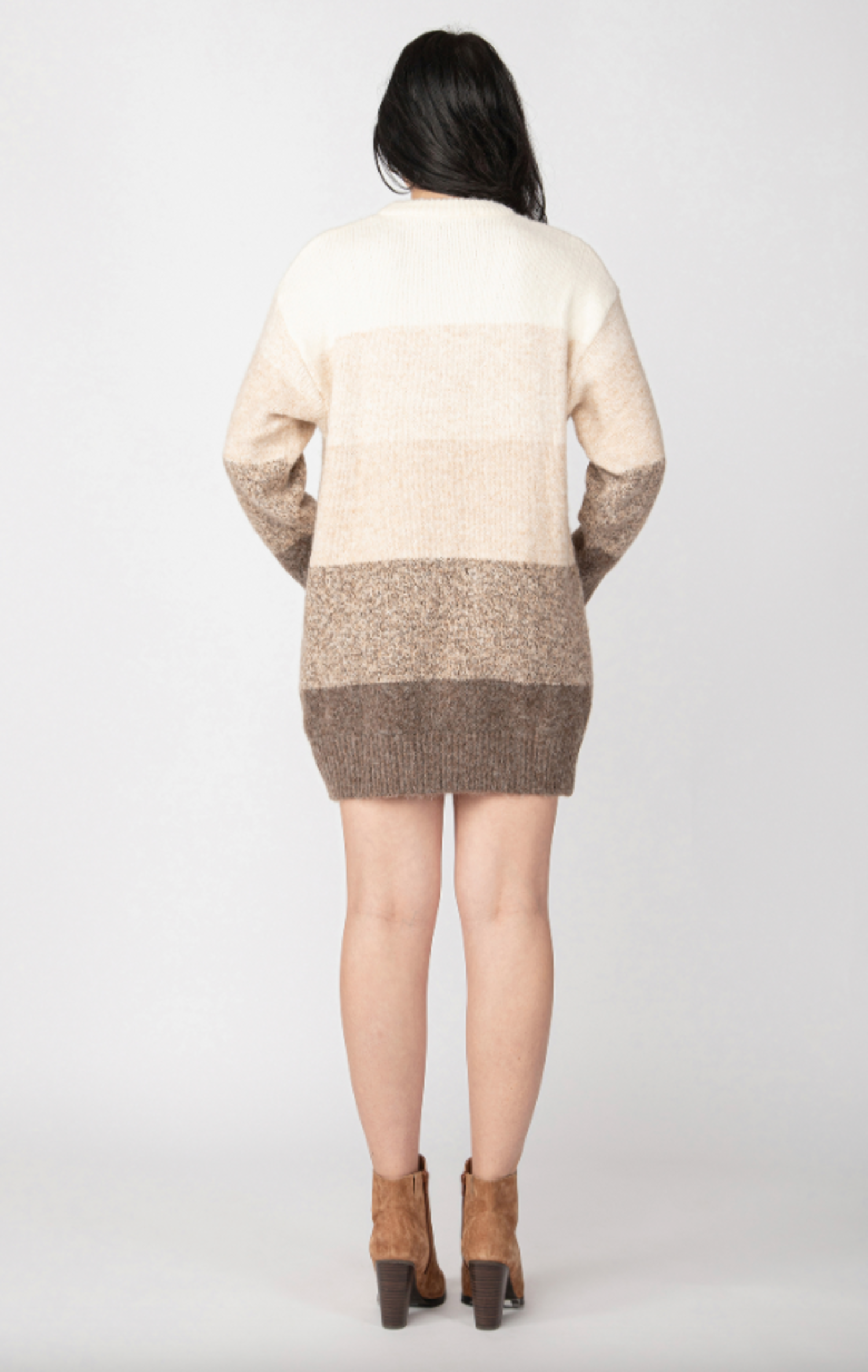 Colour block sweater dress sale