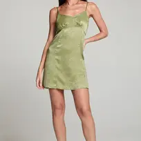 Saltwater Luxe Tank Mini Dress Green