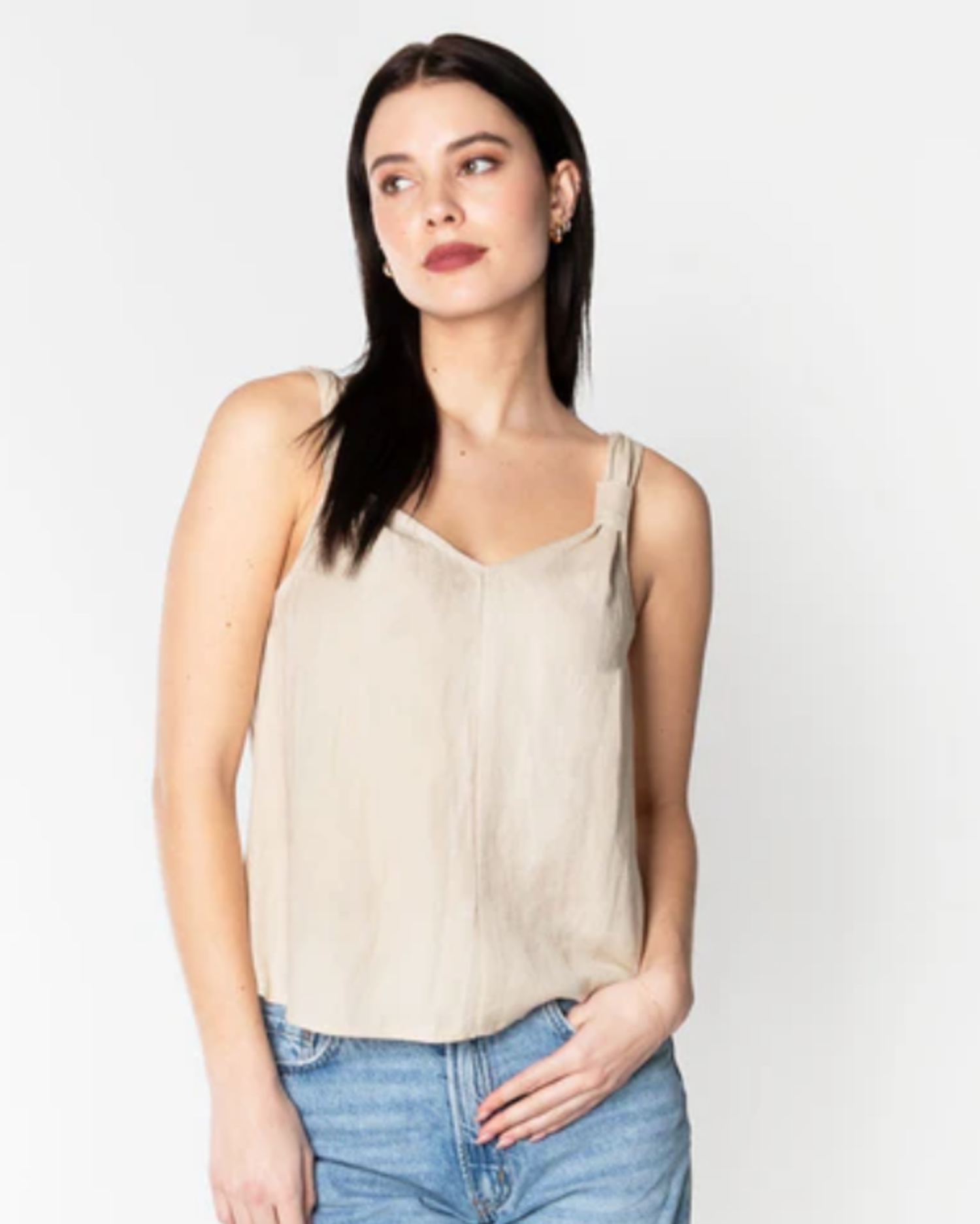 【H】neau linen tops cream H】neau linen tops cream Linen Top Natural - Clothz