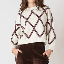 Dex Diamond Check Sweater