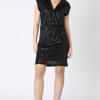 Dex Sequin Wrap Dress