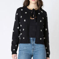 Dex Embellished Tie Cardi