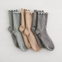 3PK Snow Angel Socks