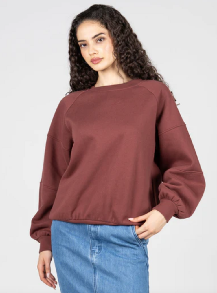C'est Moi Oversized Crew Sweatshirt