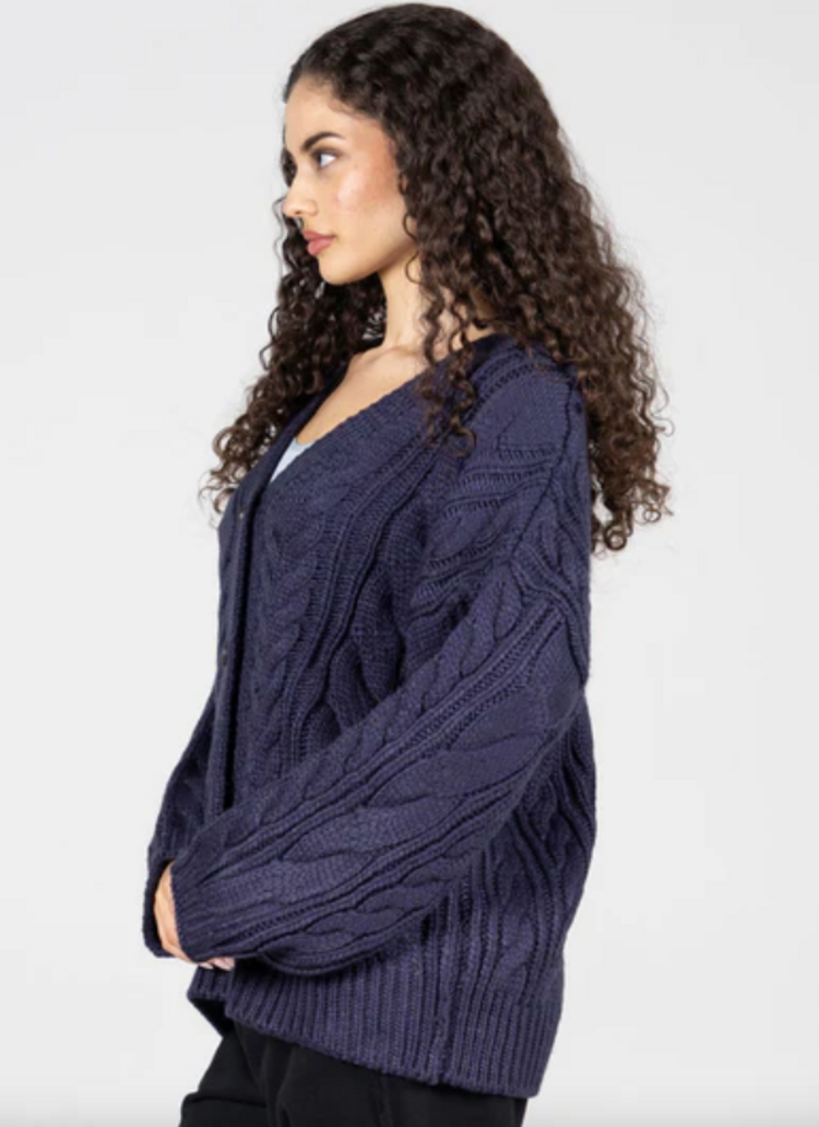C'est Moi Navy Knit Cardi