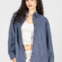 C'est Moi Relaxed Stripe Shirt