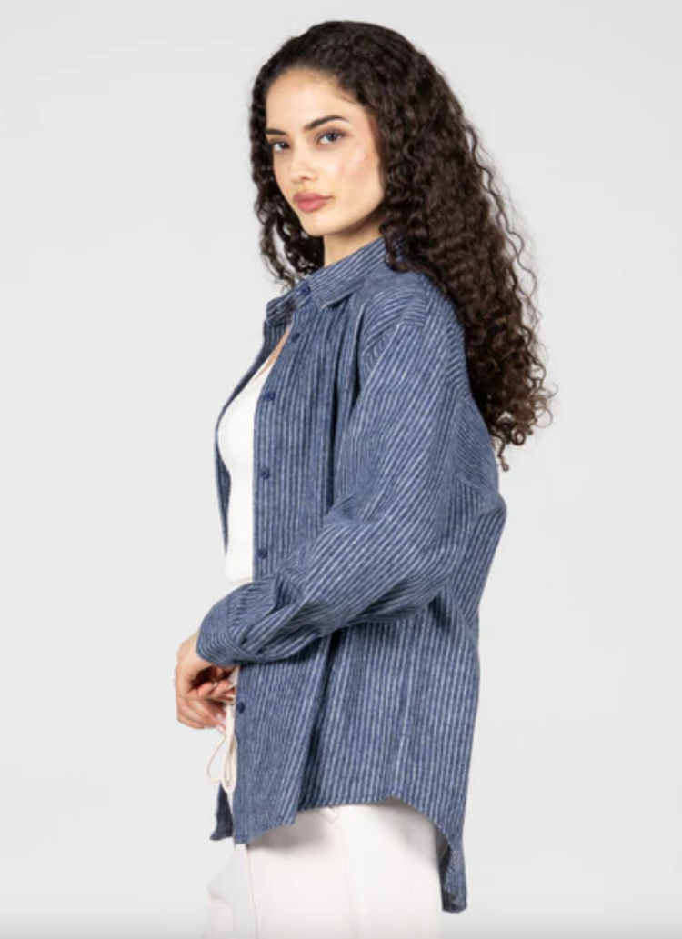 C'est Moi Relaxed Stripe Shirt