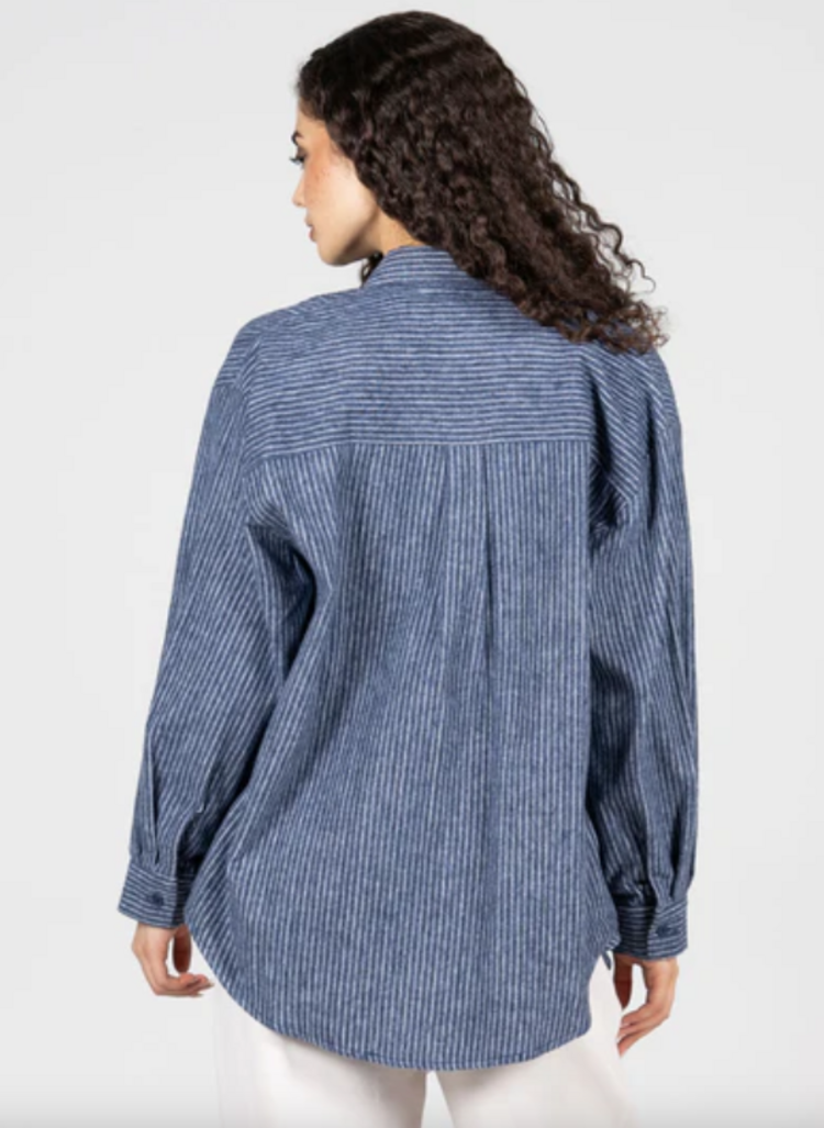 C'est Moi Relaxed Stripe Shirt