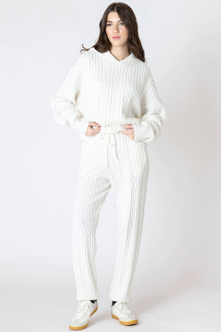 Dex Snow Cable Sweater