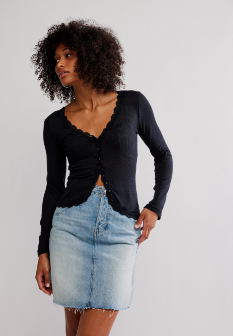 Free People Big Love Black