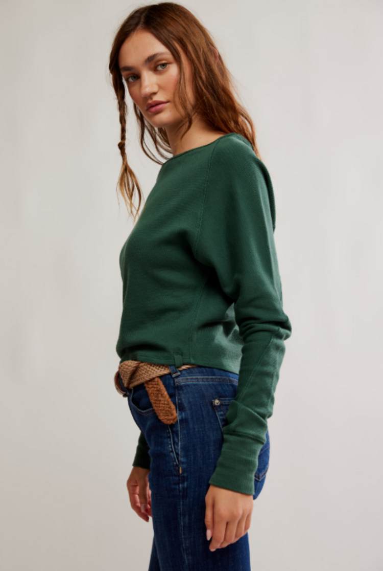 Free People Jess Longsleeve Seamoss