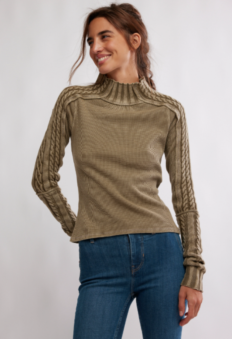 Free People Breezy Swit Fossil