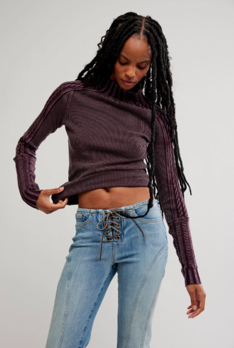 Free People Breezy Swit Grape