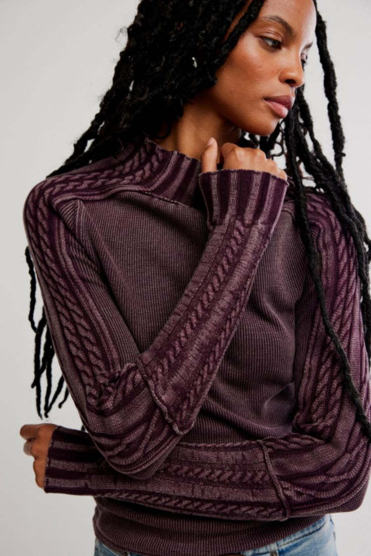 Free People Breezy Swit Grape