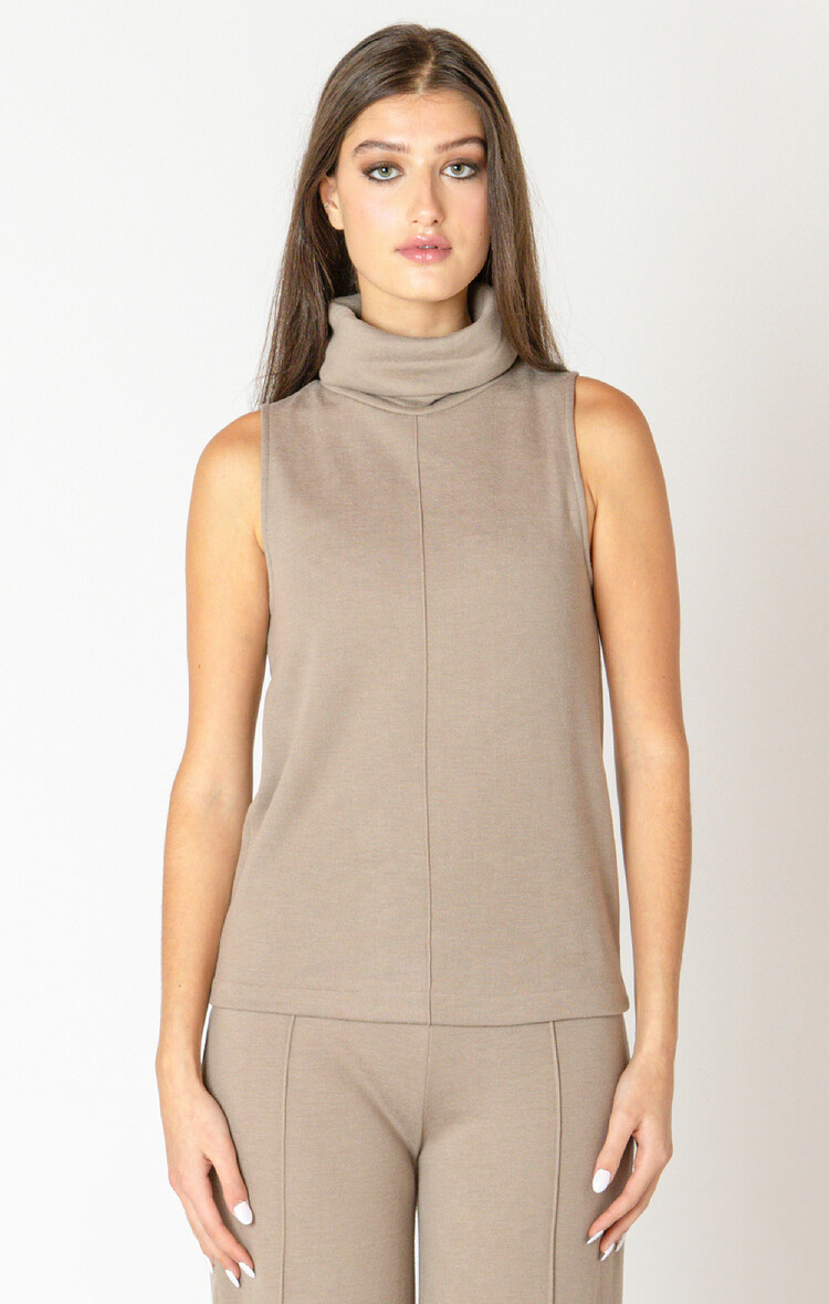 Black Tape Almond Sleeveless Top