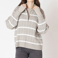Dex 1/2 Zip Stripe Sweater