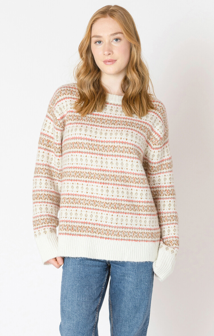 Dex Red Fairisle Sweater