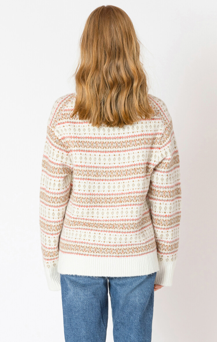 Dex Red Fairisle Sweater