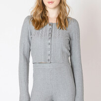 Dex Grey Cable Cardi