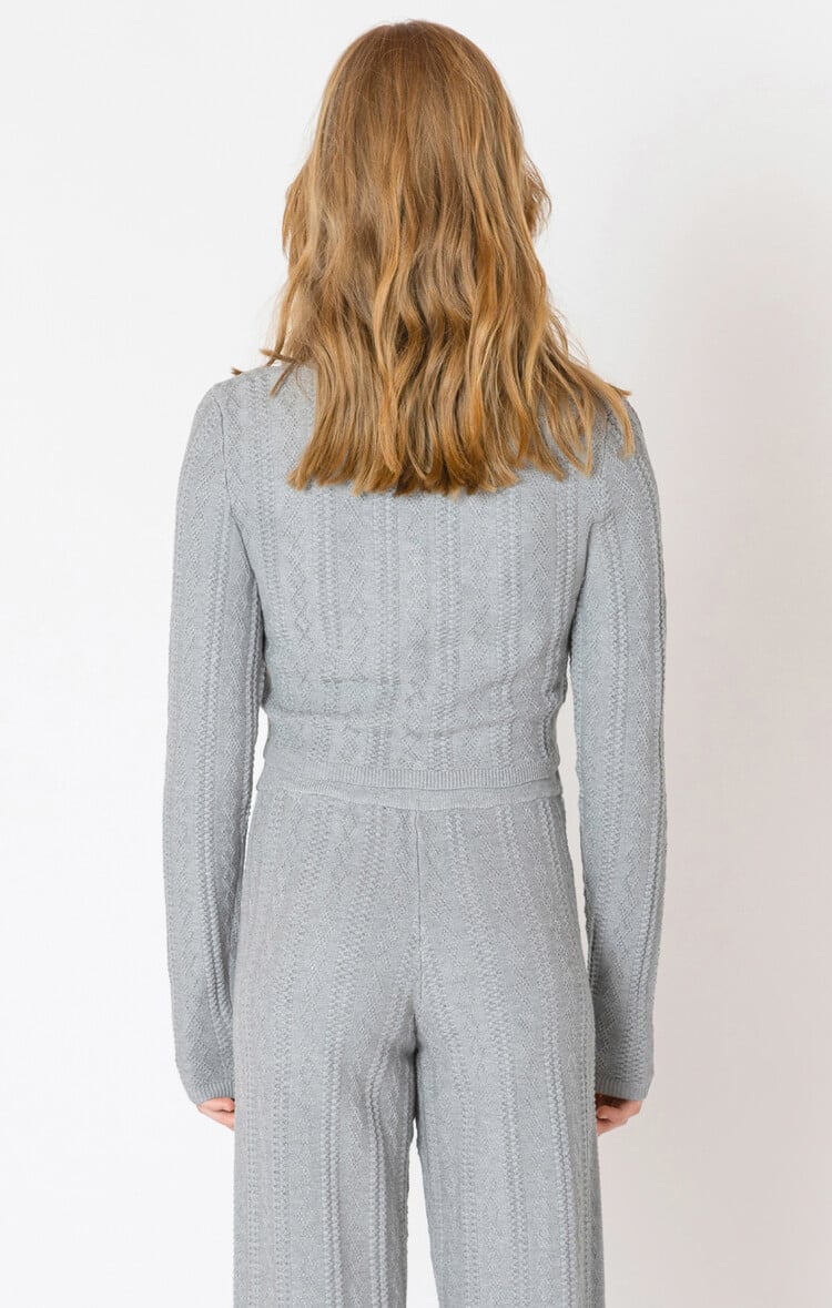 Dex Grey Cable Cardi