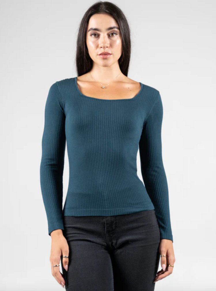 C'est Moi One Size Seamless Rib TEAL