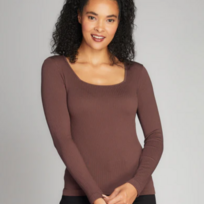 C'est Moi One Size Seamless Rib Brown