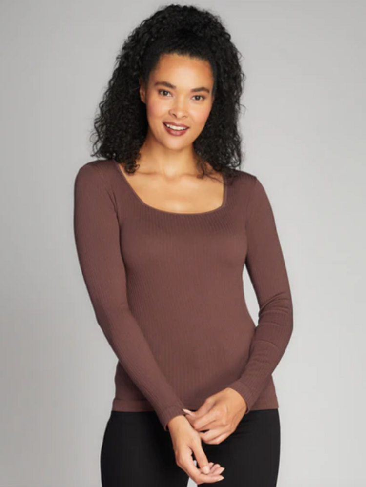 C'est Moi One Size Seamless Rib Brown