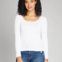 C'est Moi One Size Seamless Rib White