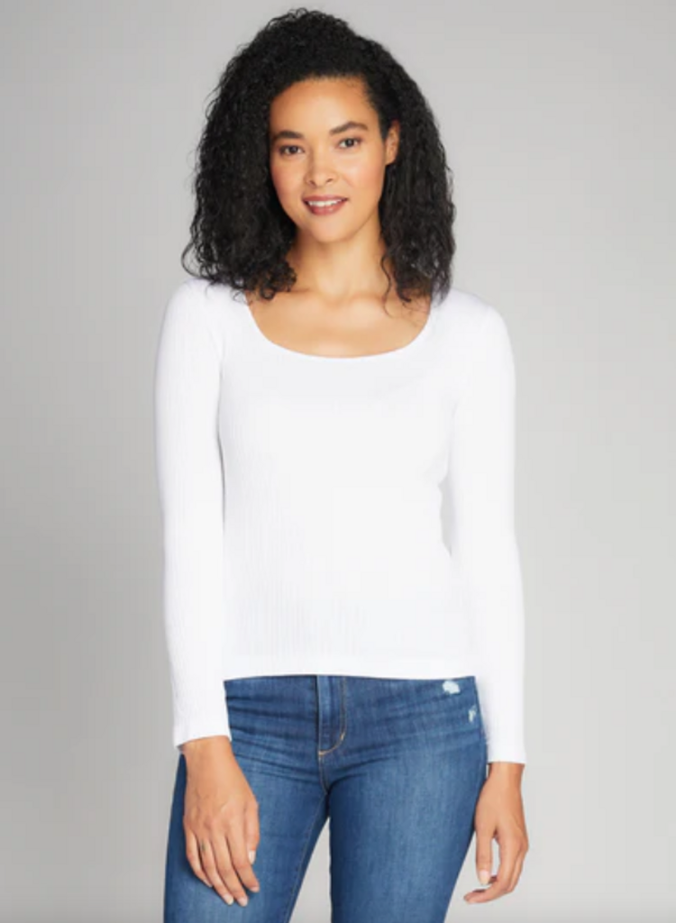 C'est Moi One Size Seamless Rib White