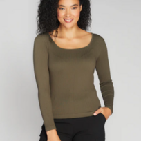 C'est Moi One Size  Seamless Rib OLIVE