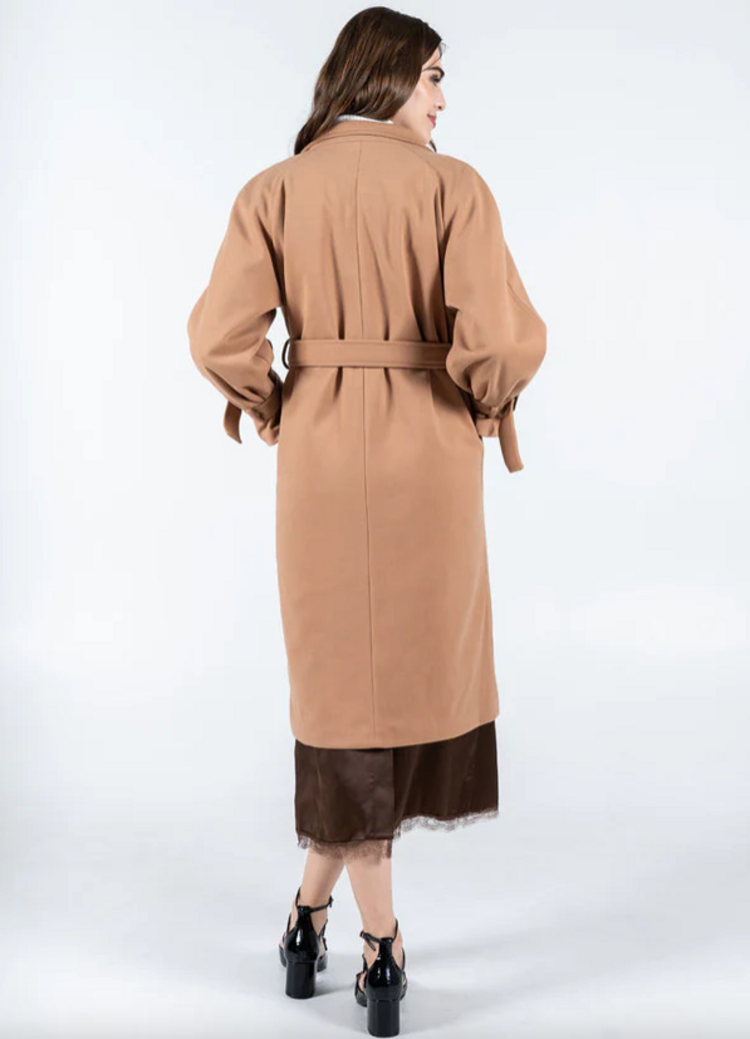 C'est Moi Camel Trench Coat