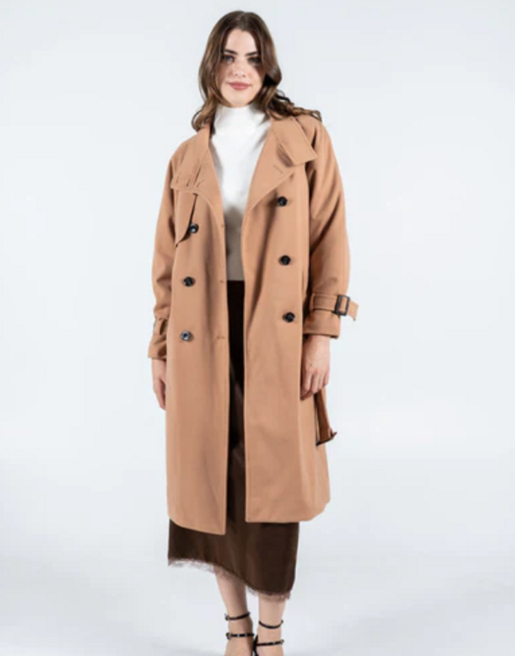 C'est Moi Camel Trench Coat