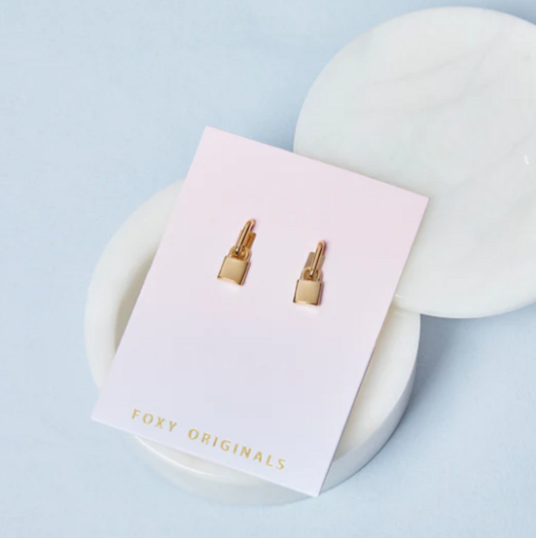 Foxy Lock Huggie Gold