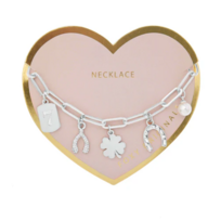 Foxy Lucky Charm Necklace Silver
