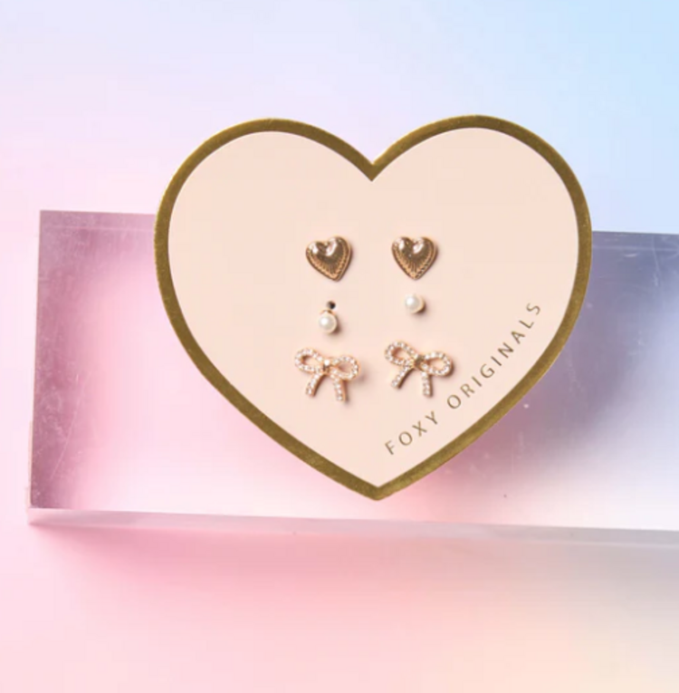 Foxy Bella Stud Set Gold