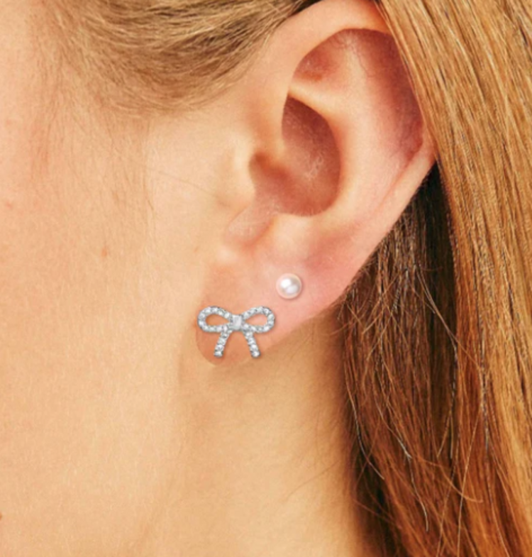 Foxy Bella Stud Set Silver