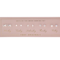 Foxy Week Earring Set Silver
