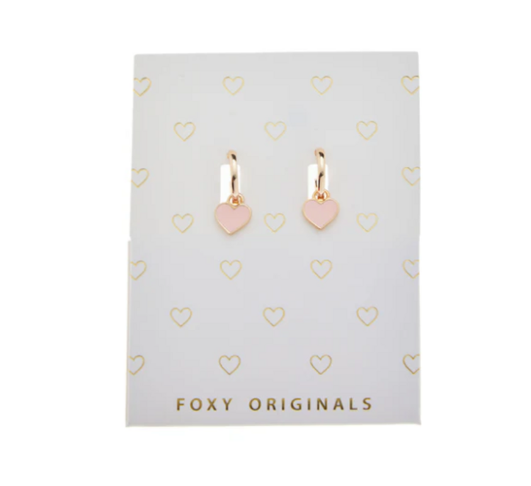 Foxy Heart Huggie Gold