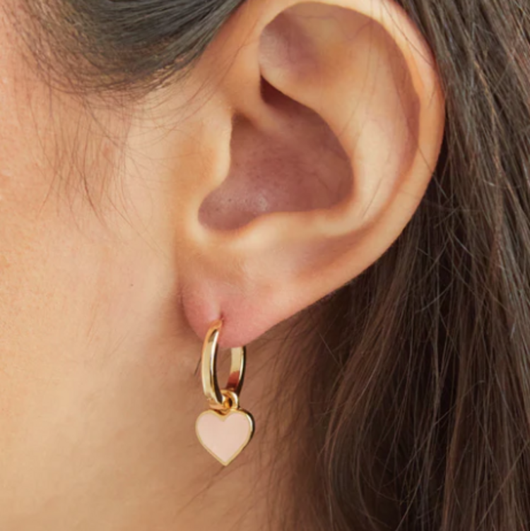 Foxy Heart Huggie Gold