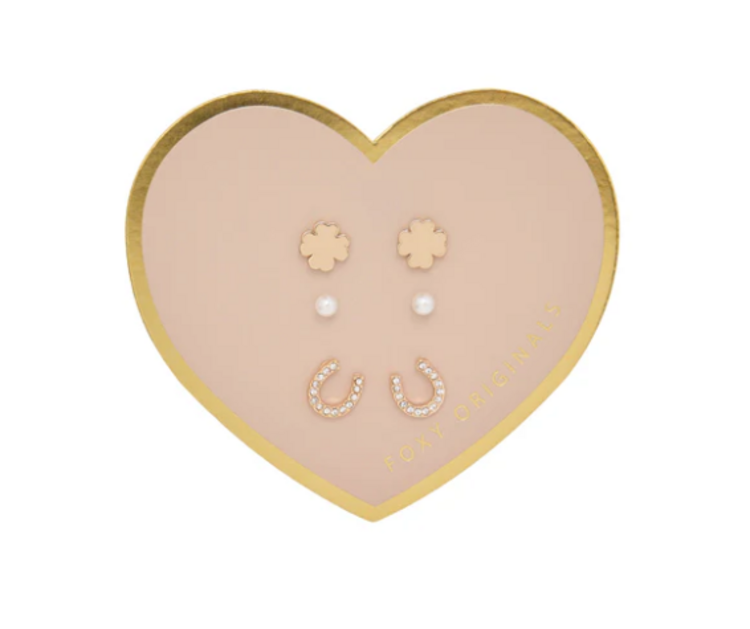 Foxy Lucky Stud Set Gold