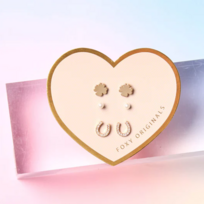 Foxy Lucky Stud Set Gold