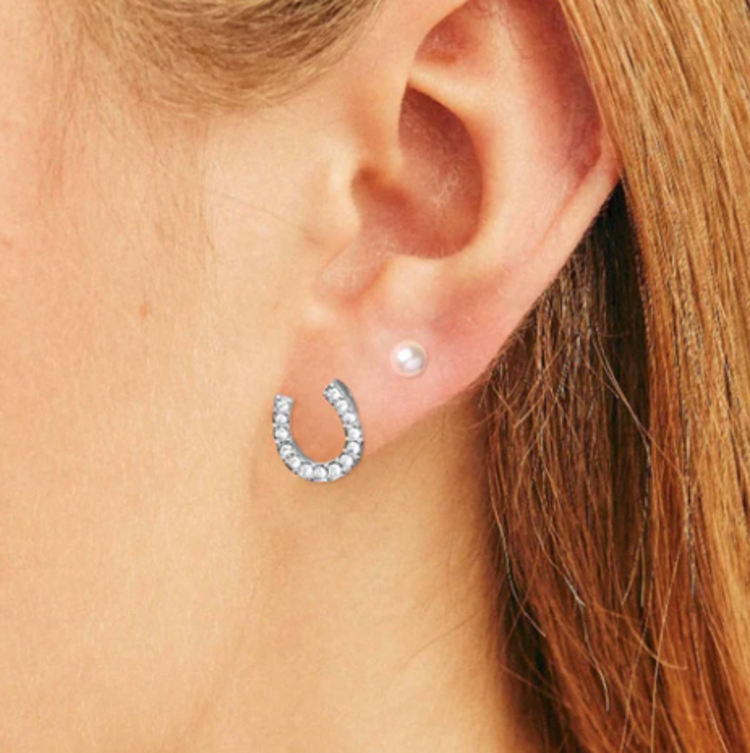 Foxy Lucky Stud Set Silver