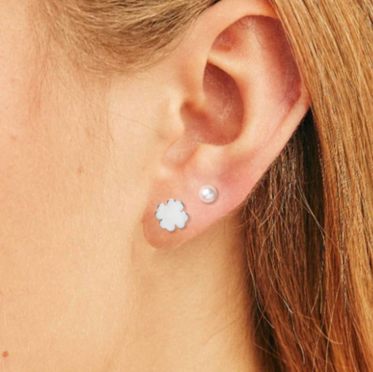 Foxy Lucky Stud Set Silver