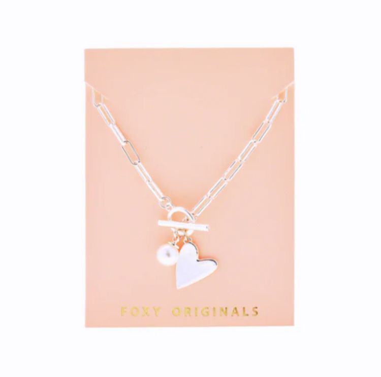 Foxy Rosie Necklace Silver