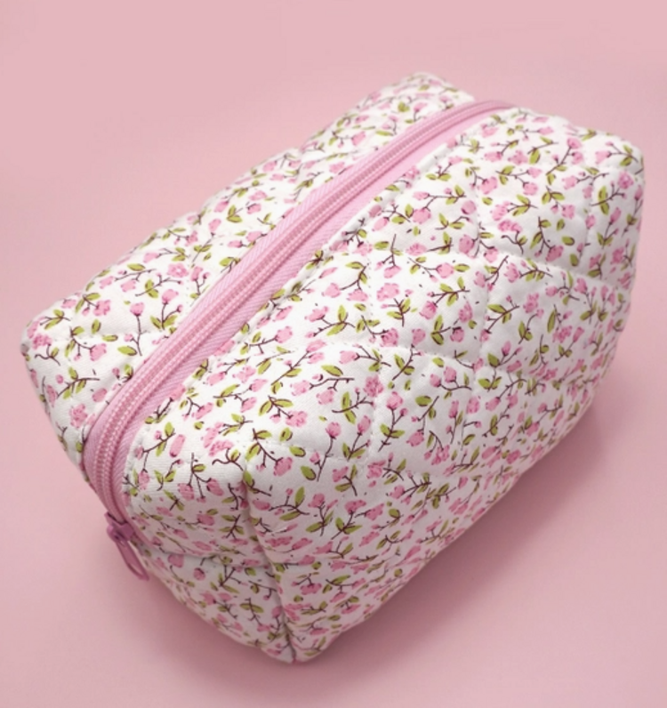 Quilted Makeup Bag